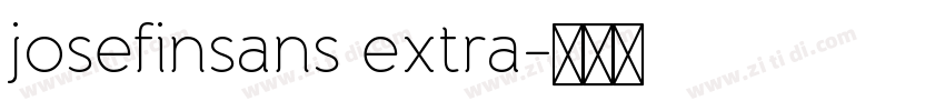 josefinsans extra字体转换